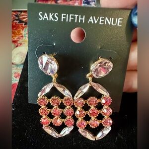 Lot of 5 NWT Blingy Glam Earrings Saks Viola Influence Brands